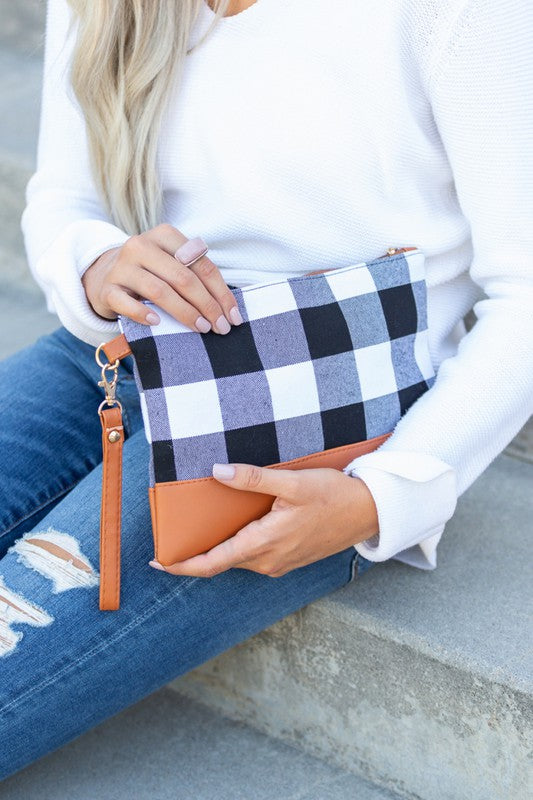 Versatile Buffalo Plaid Clutch