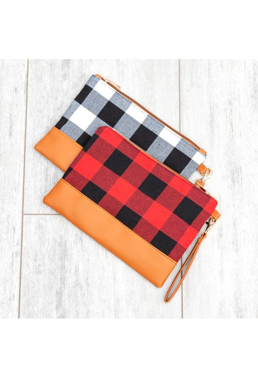 Versatile Buffalo Plaid Clutch