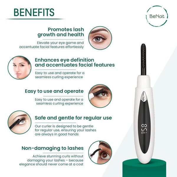 Natural and Long-lasting Electric Eyelash Curler