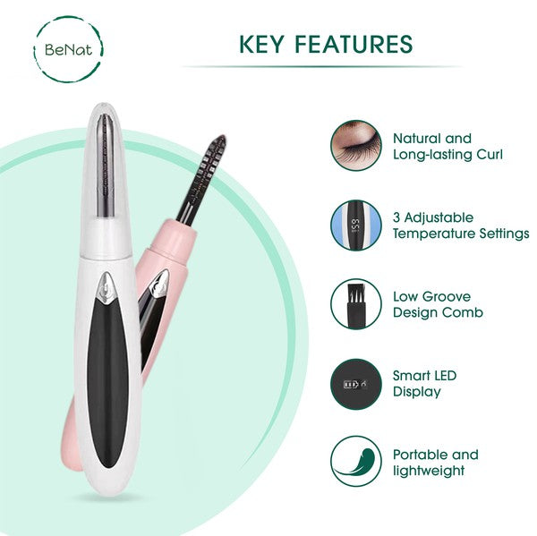 Natural and Long-lasting Electric Eyelash Curler