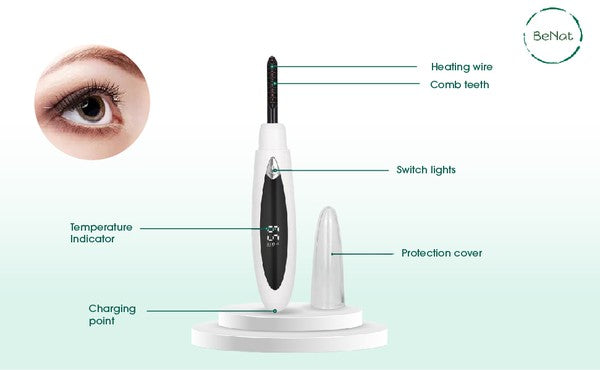 Natural and Long-lasting Electric Eyelash Curler