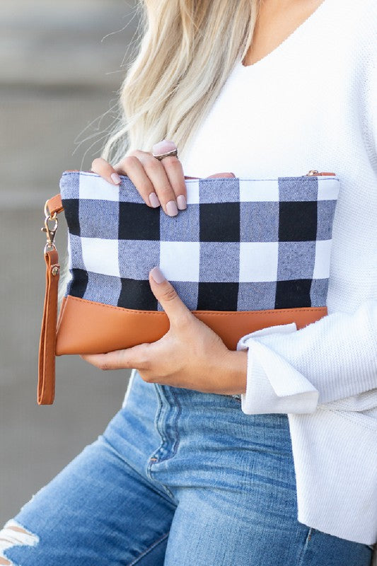 Versatile Buffalo Plaid Clutch