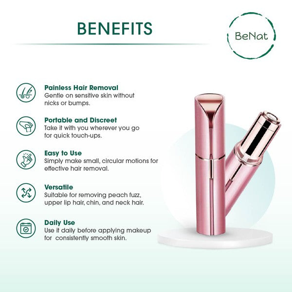 Portable Rechargeable Facial Hair Remover Device