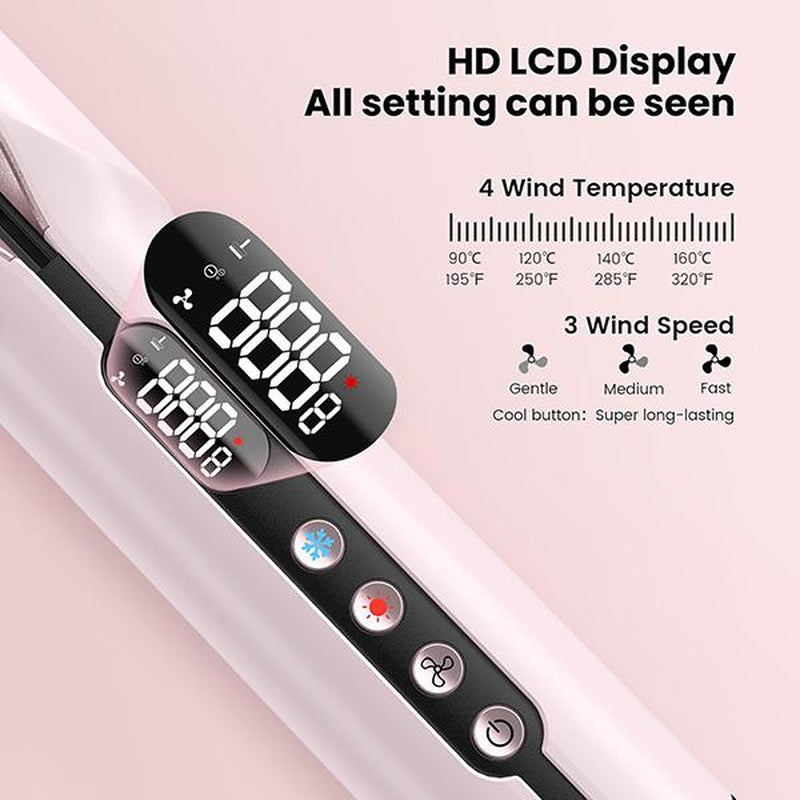 SUPGALIY Hair Straightener 2 in 1 Wet to Dry Hair Dryer and Straightener High-Speed Airflow Rapid Heat-Up Customizable Temperature LCD Display & Auto Shut-Off